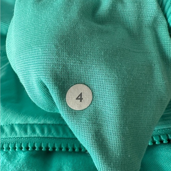 Lululemon Athletica Turquoise Full-Zip Hoodie – Size 4 - Picture 9 of 11
